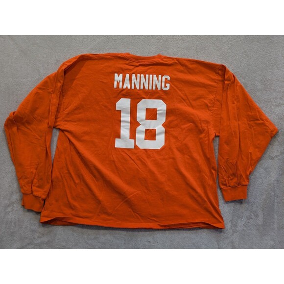 NFL Peyton Manning Denver Broncos Orange Long-Sleeve Majestic T-Shirt Size XXXL - Picture 10 of 15